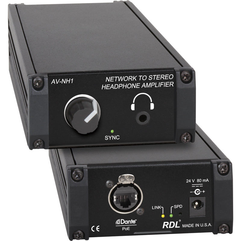 RDL AV-NH1 Network to Stereo Headphone Amplifier