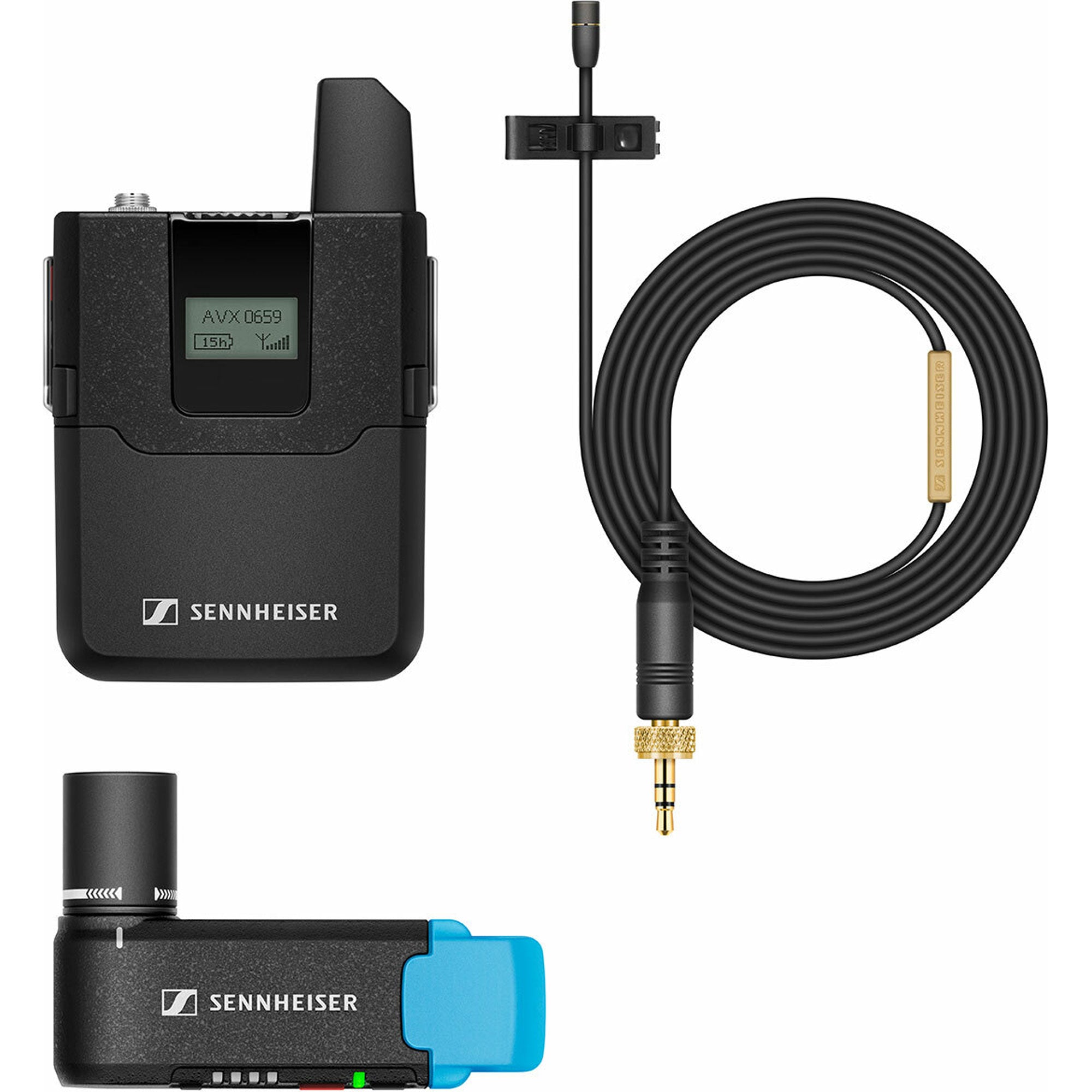 Sennheiser AVX-MKE2 SET Digital Camera-Mount Wireless Omni Lavalier Microphone System (1.9 GHz)