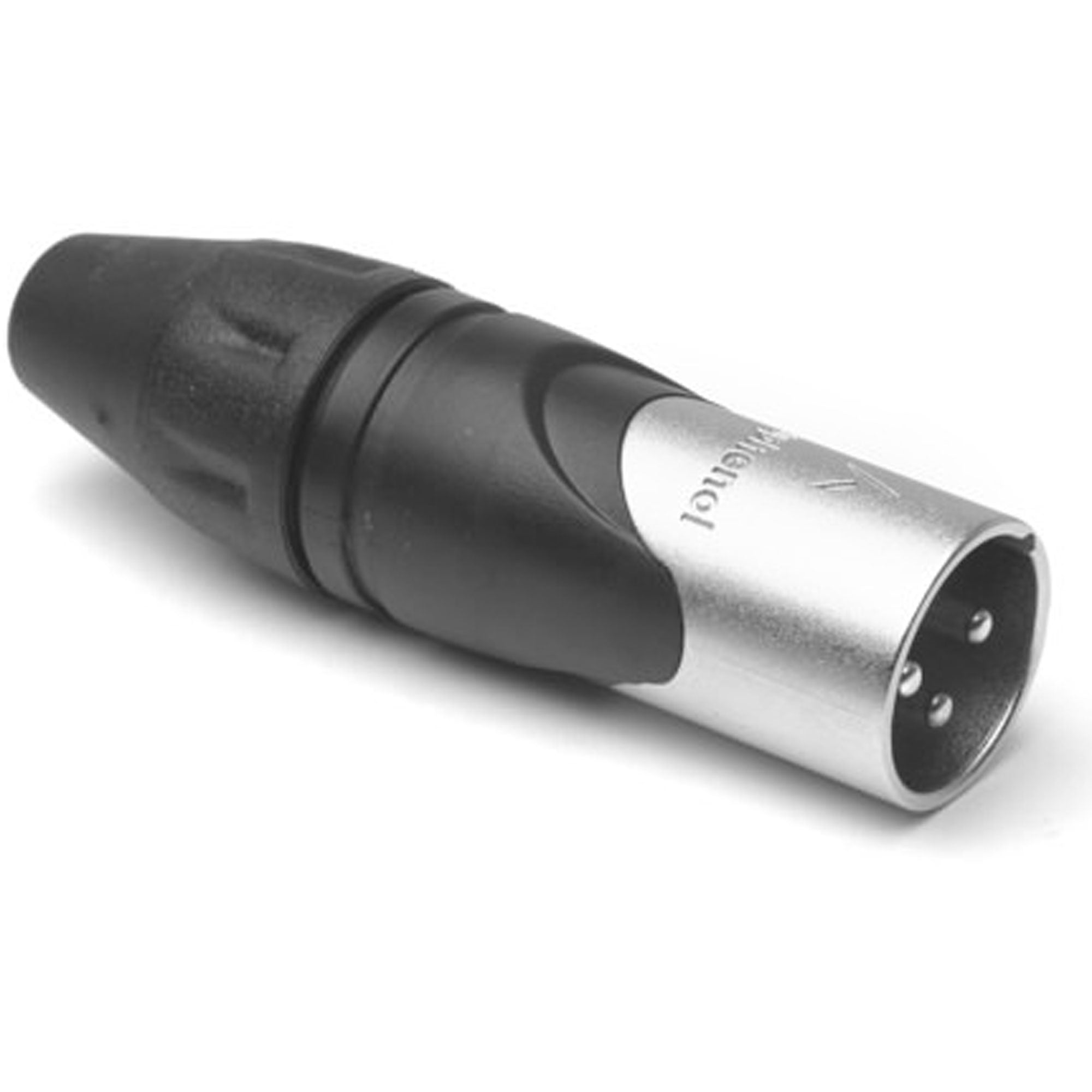 Amphenol AX3M Male 3-Pin XLR Cable Mount Connector with Diecast Shell (Nickel) Image 1