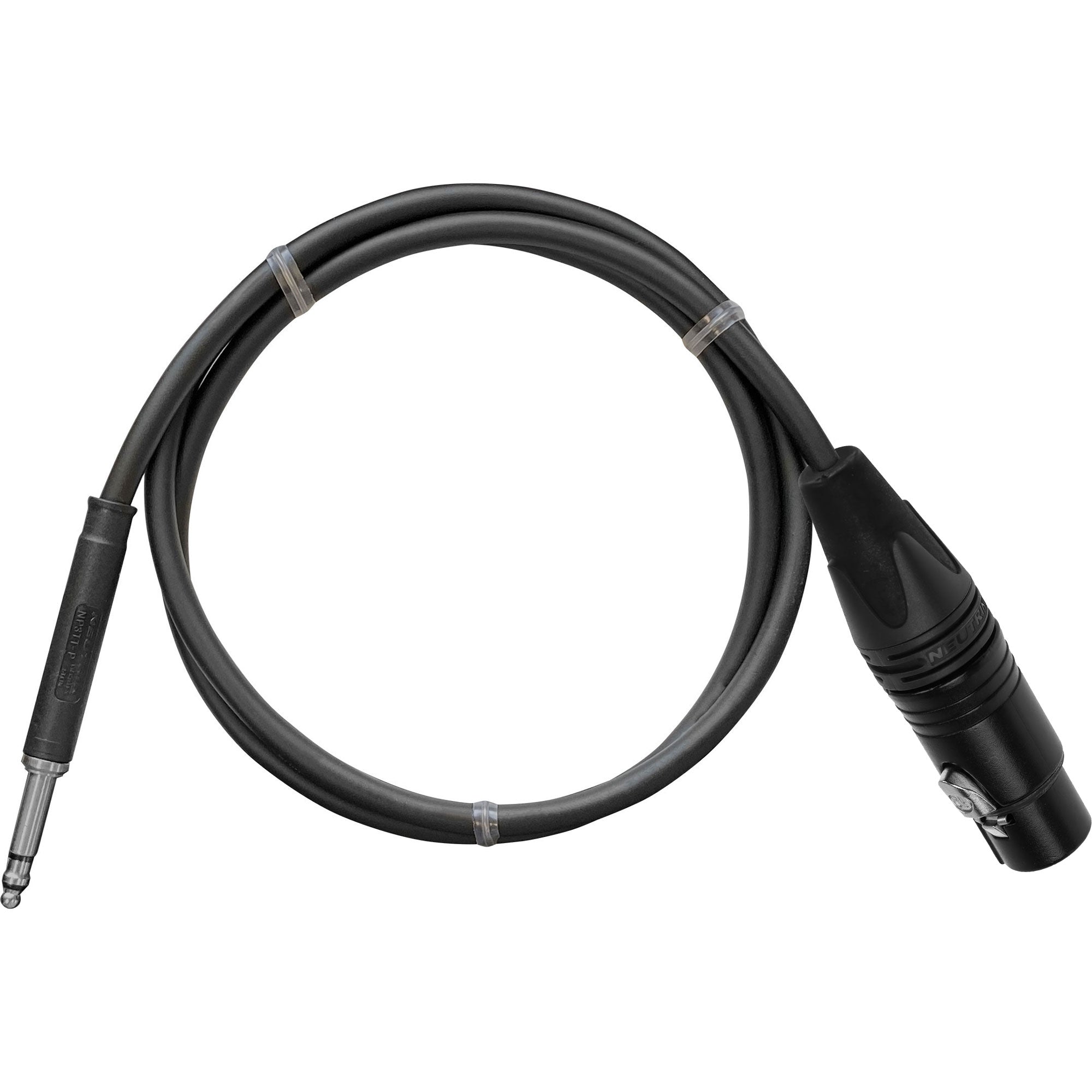 Custom Cables Bantam TT to XLR Patch Cable Made from Canare L-4E5C & Neutrik Connectors