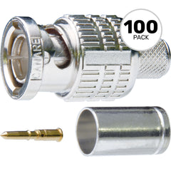 Canare BCP-B31F 75 Ohm BNC Crimp Plug for L-3CFW (100 Pack) Image 1