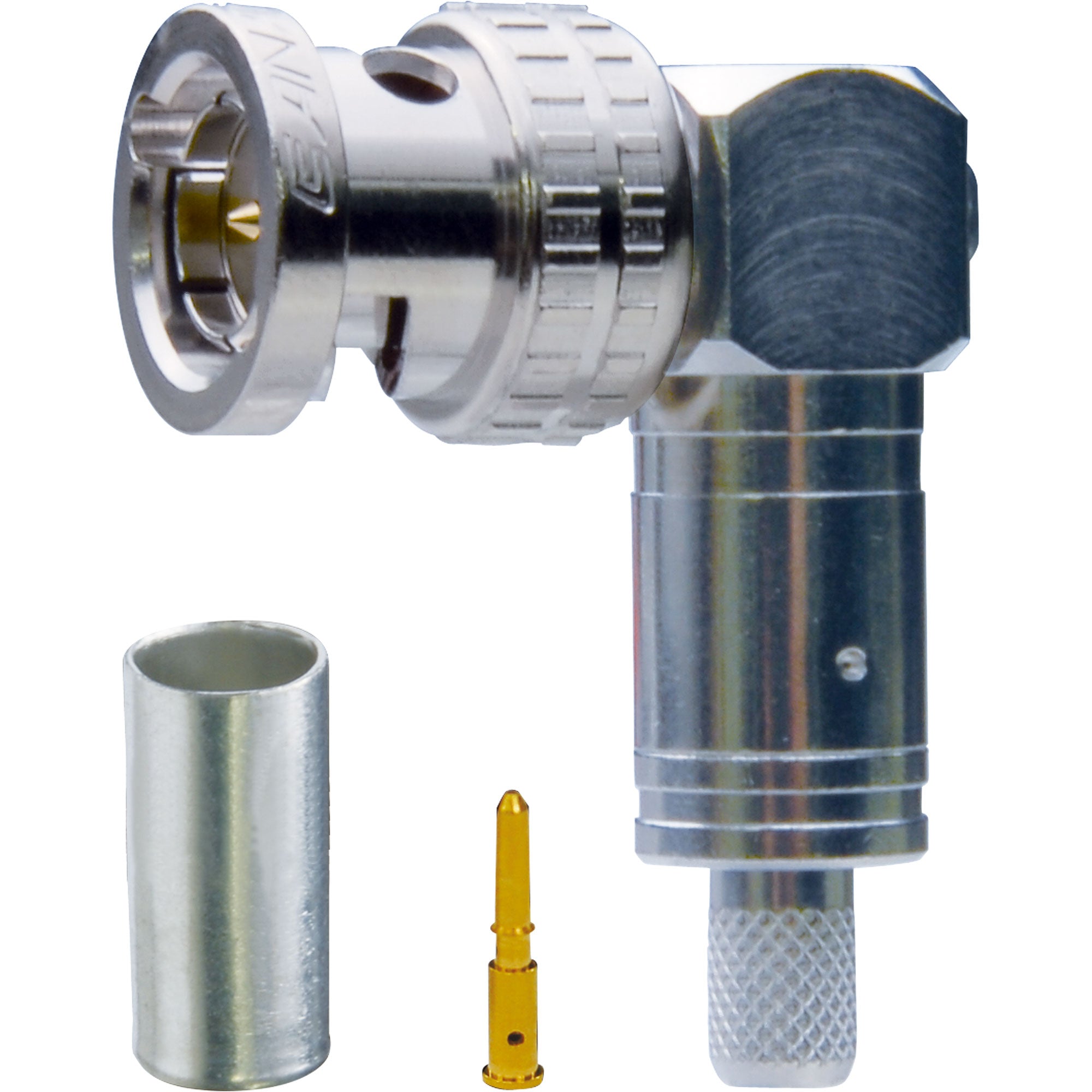 Canare BCP-LC5F 75 Ohm Right-Angle Crimp Plug Connector for L-5CFB