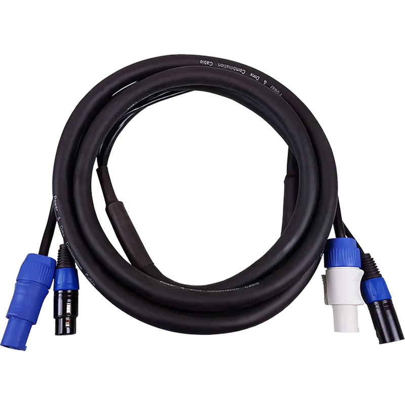 Blizzard DMXPC-10 Cool Cable powerCON & DMX 3-Pin Combo Cable (10')