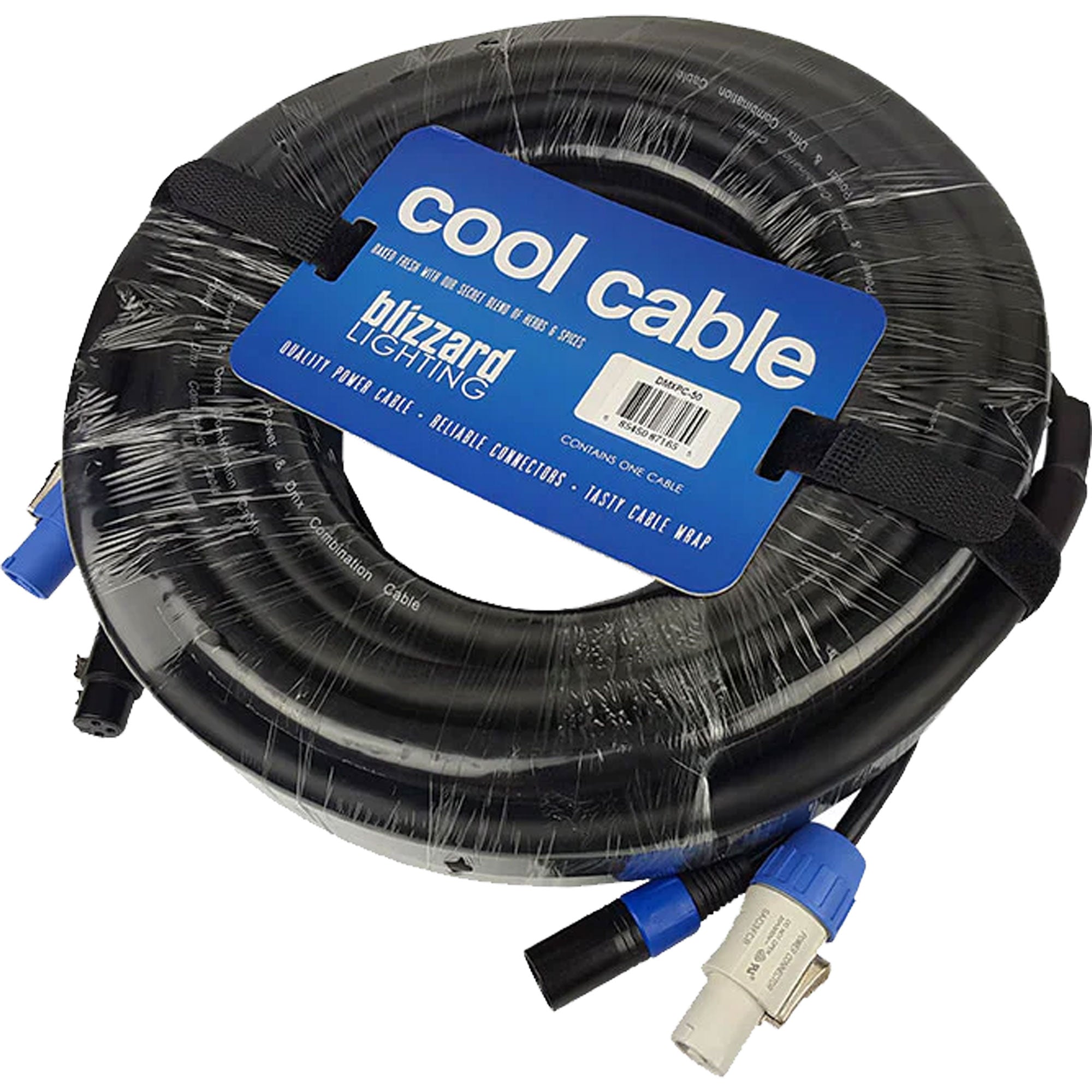 Blizzard DMXPC-6 Cool Cable powerCON & DMX 3-Pin Combo Cable (6')