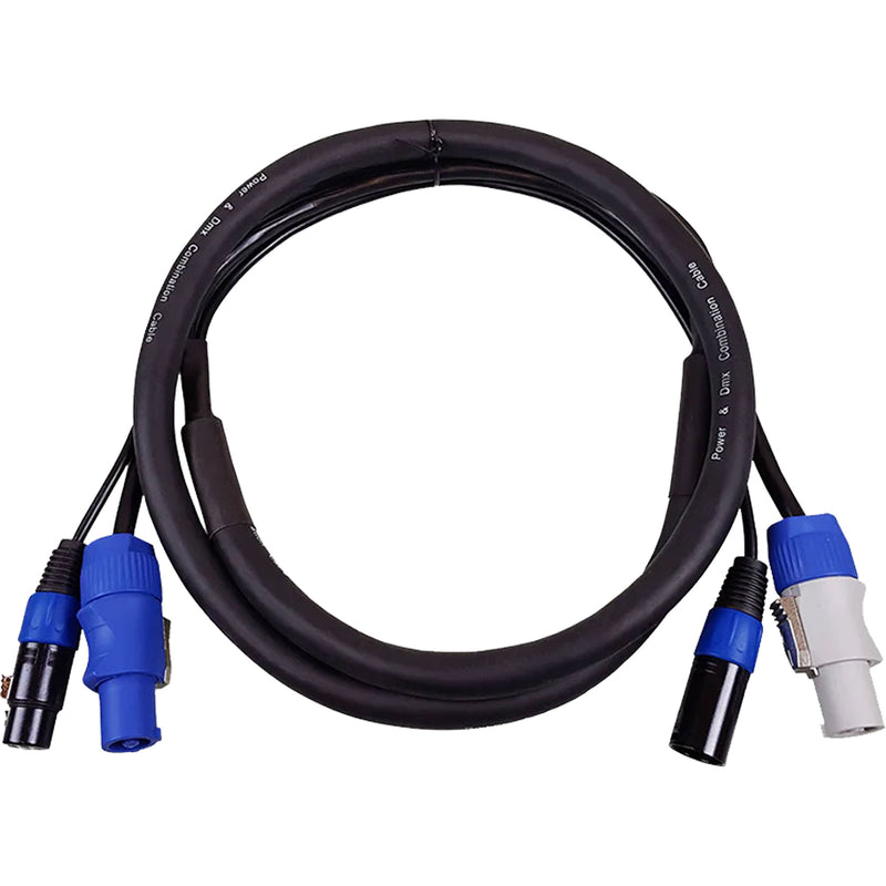 Blizzard DMXPC-50 Cool Cable powerCON & DMX 3-Pin Combo Cable (50')