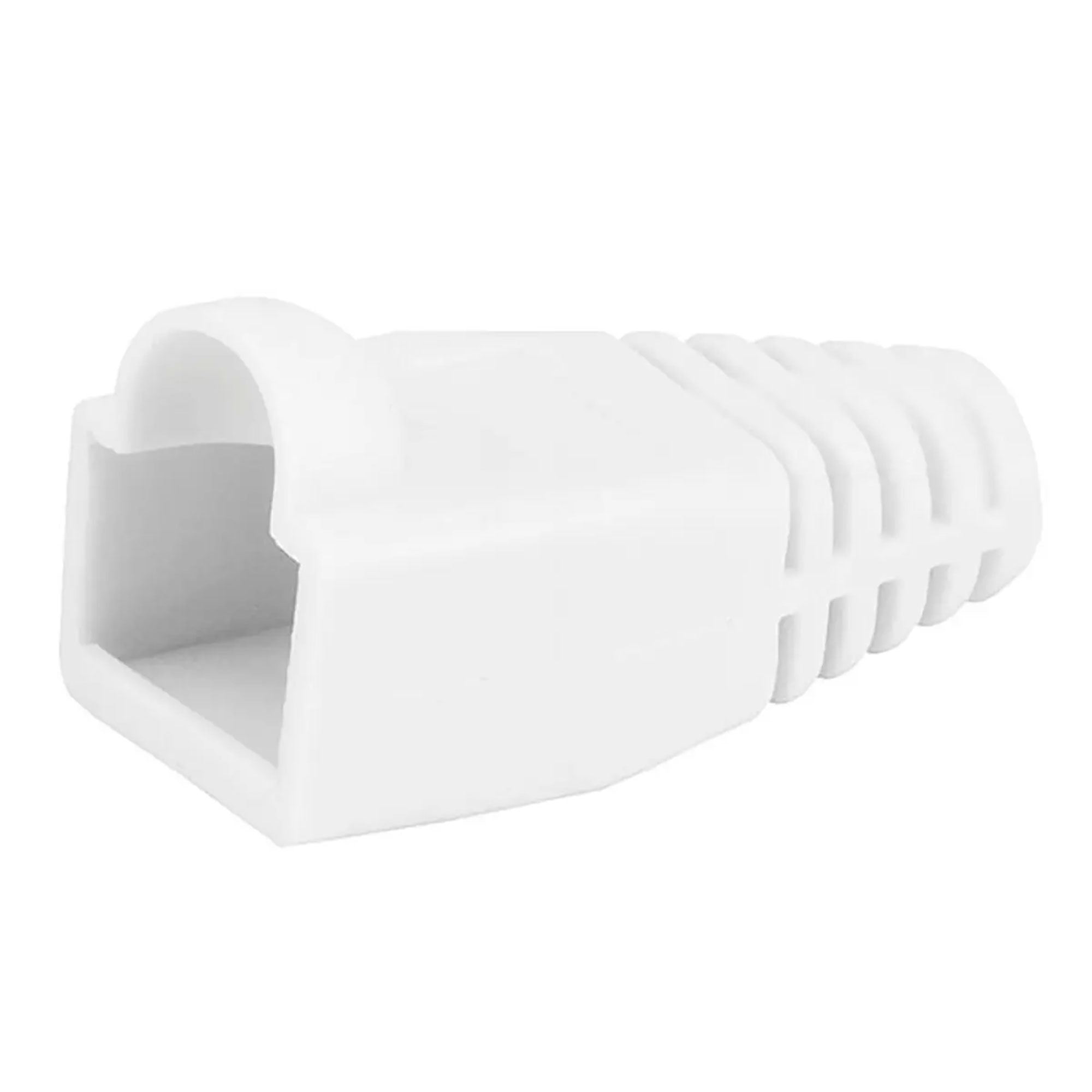 Performance Audio RJ45 CAT5, CAT5e Ethernet Network Cable Strain Relief Boot (6.5mm, White)
