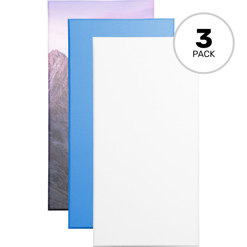 Primacoustic Broadway 2" Broadband Absorber Panels with Beveled Edge (Paintable White, 3 Pack)