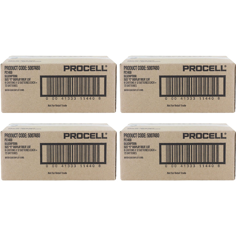 Duracell Procell C 1.5V Alkaline Batteries (288 Pack)