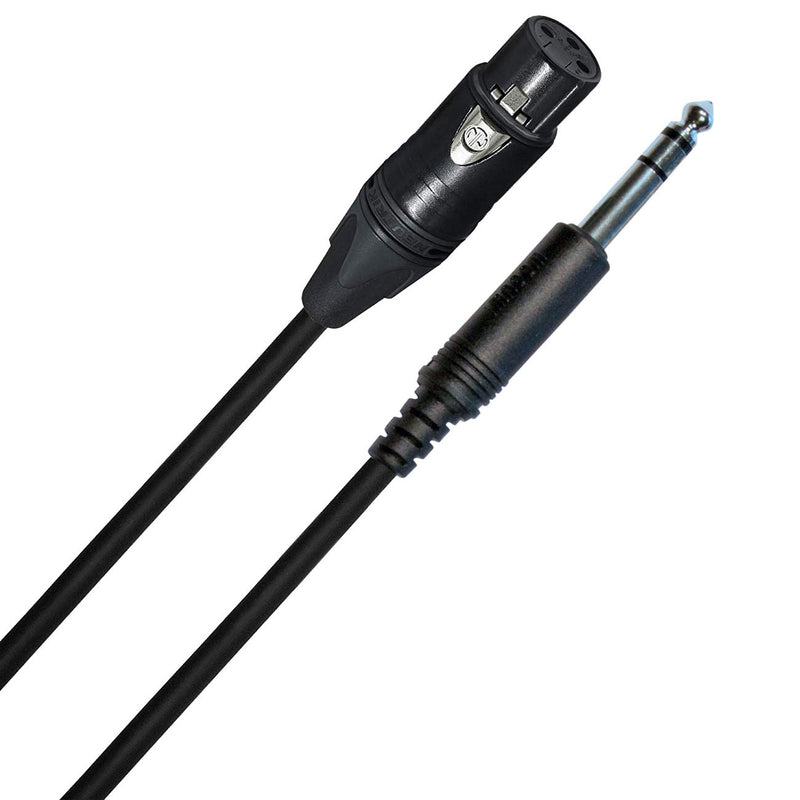 Performance Audio Female XLR to 1/4" Phone TRS Cable (5')