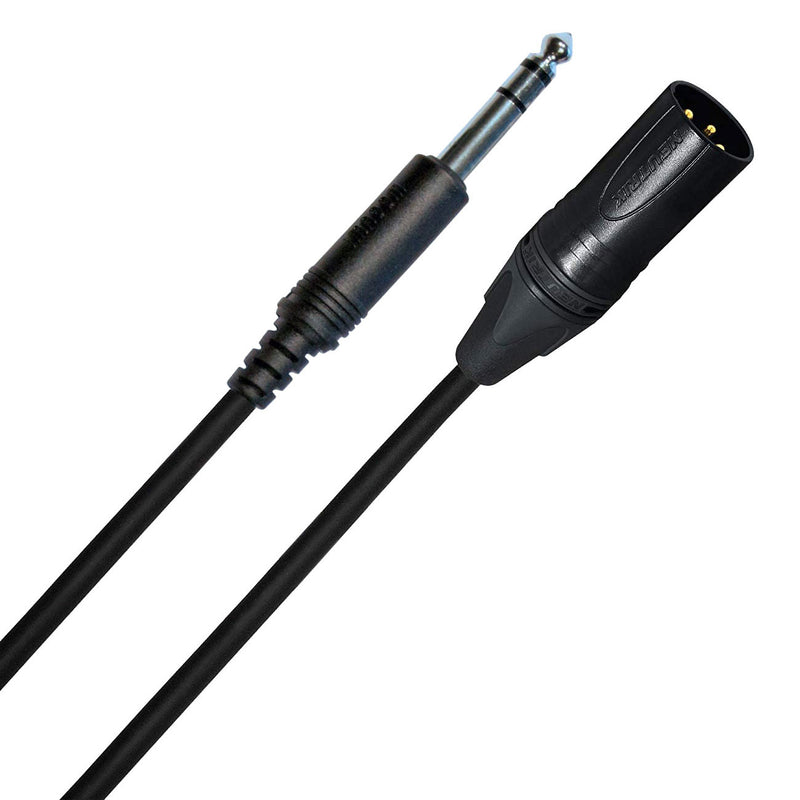 Performance Audio Male XLR to 1/4" Phone TRS Cable (5')