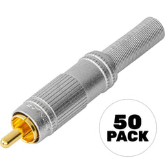 Canare F-09 Narrow Profile RCA Plug (50 Pack) Image 1