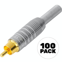 Canare F-10 Deluxe Clamp RCA Plug (100 Pack) Image 1