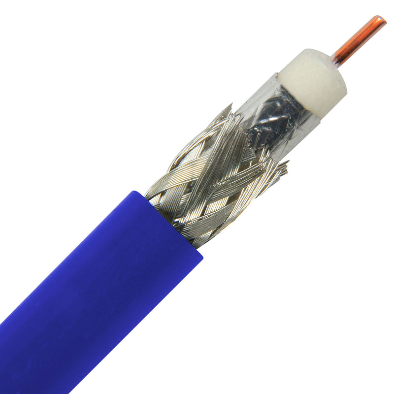 Canare L-4CFB 75 Ohm 3G-SDI / HD-SDI Digital Video Coaxial Cable RG-59 Type (Blue, 656'/200m)