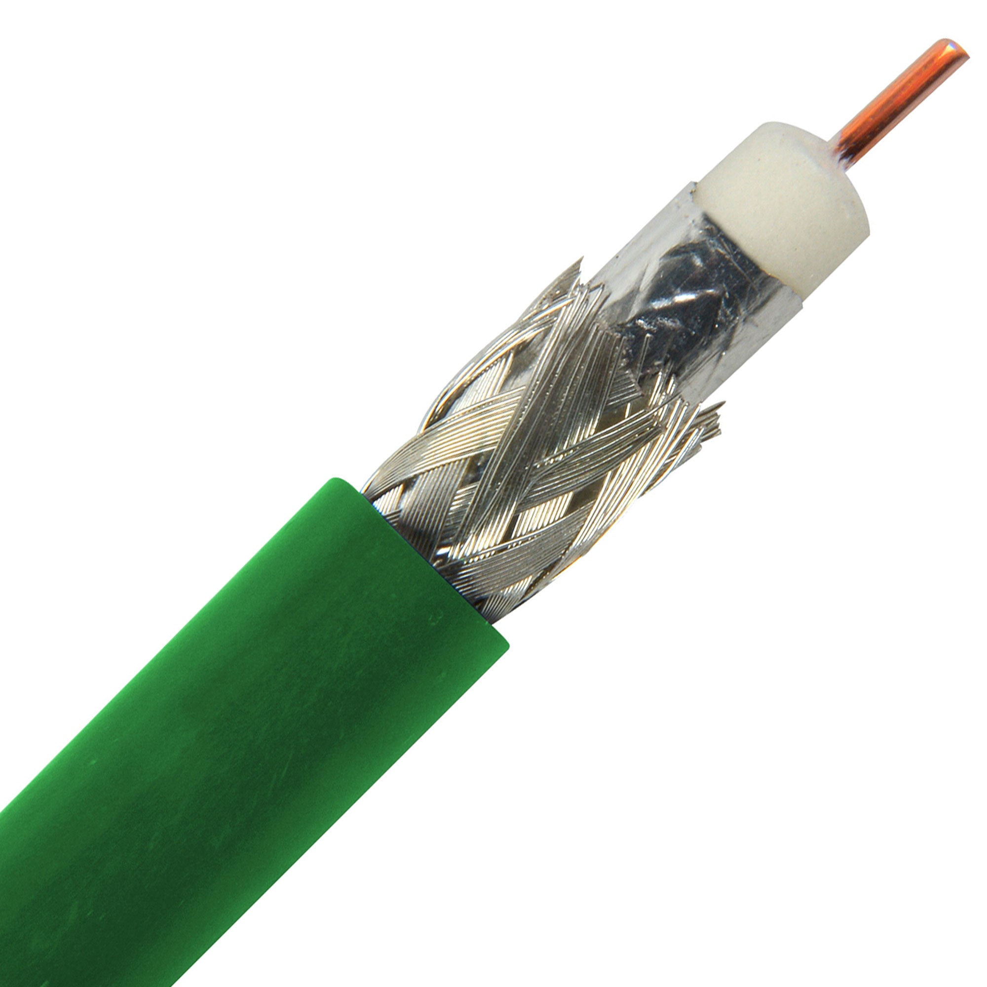 Canare L-4CFB 75 Ohm 3G-SDI / HD-SDI Digital Video Coaxial Cable RG-59 Type (Green, 656'/200m)
