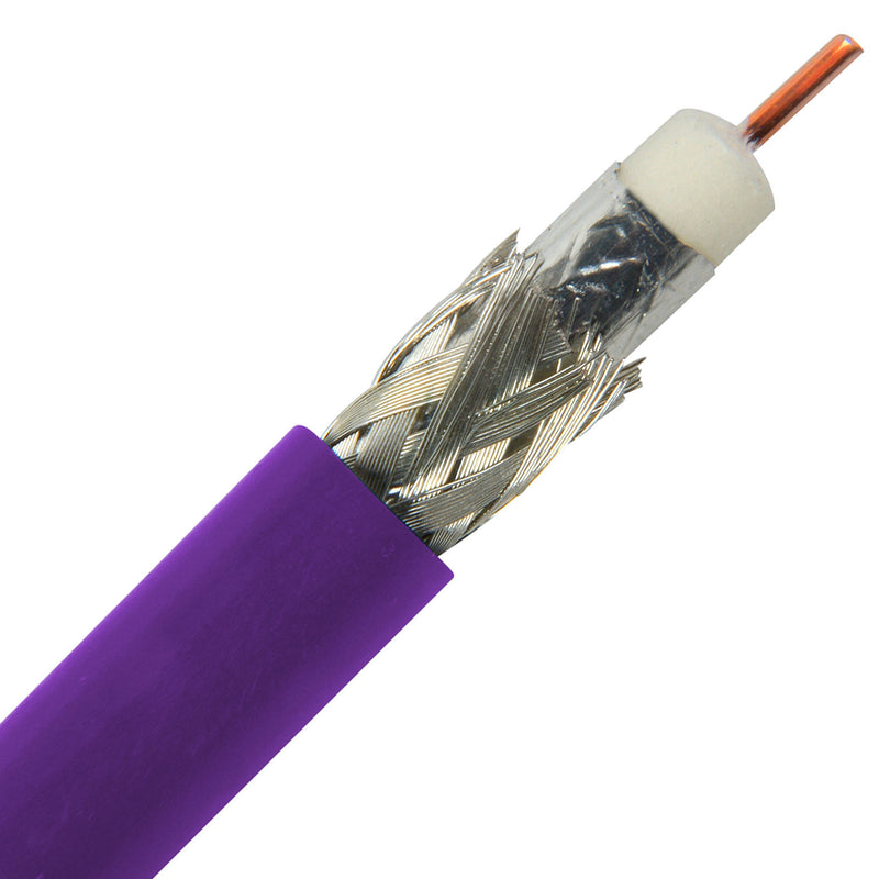 Canare L-4CFB 75 Ohm 3G-SDI / HD-SDI Digital Video Coaxial Cable RG-59 Type (Purple, 984'/300m)