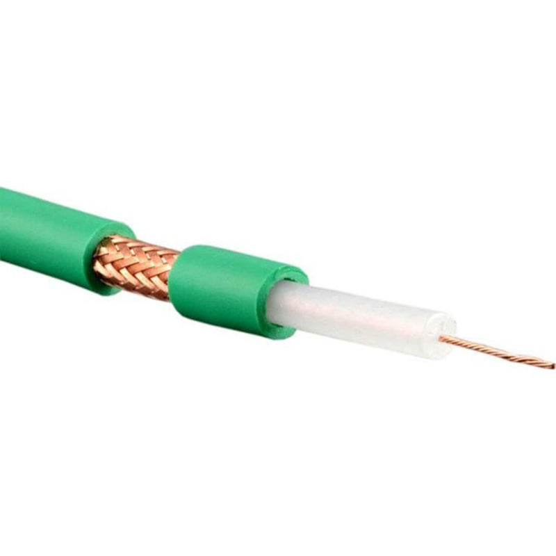 Canare LV-61S 75 Ohm Coaxial Video Cable RG-59 Type (Green, 500'/153m)