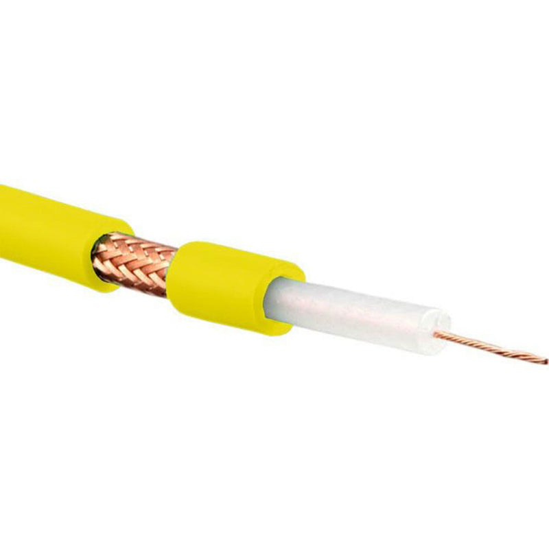 Canare LV-61S 75 Ohm Coaxial Video Cable RG-59 Type (Yellow, 500'/153m)
