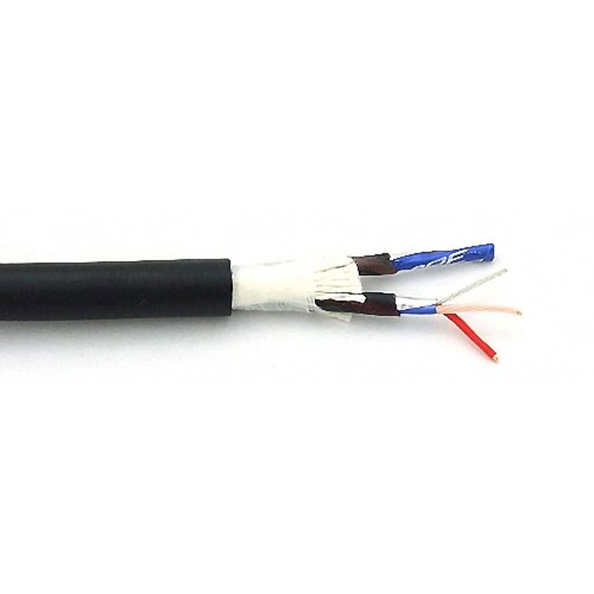Canare MR202-2AT 2-Channel Twisted Pair Audio Snake Cable with Foil Shield (Black, 328'/100m)