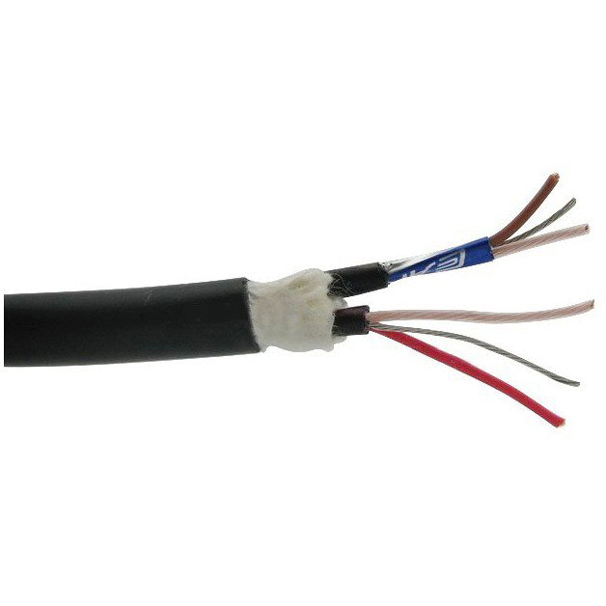 Canare MR202-2AT 2-Channel Twisted Pair Audio Snake Cable with Foil Shield (Black, 328'/100m)