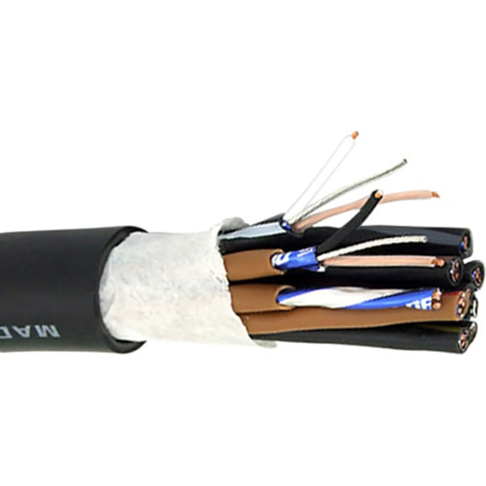 Canare MR202-8AT 8-Channel Twisted Pair Audio Snake Cable with Foil Shield (Black, 328'/100m)