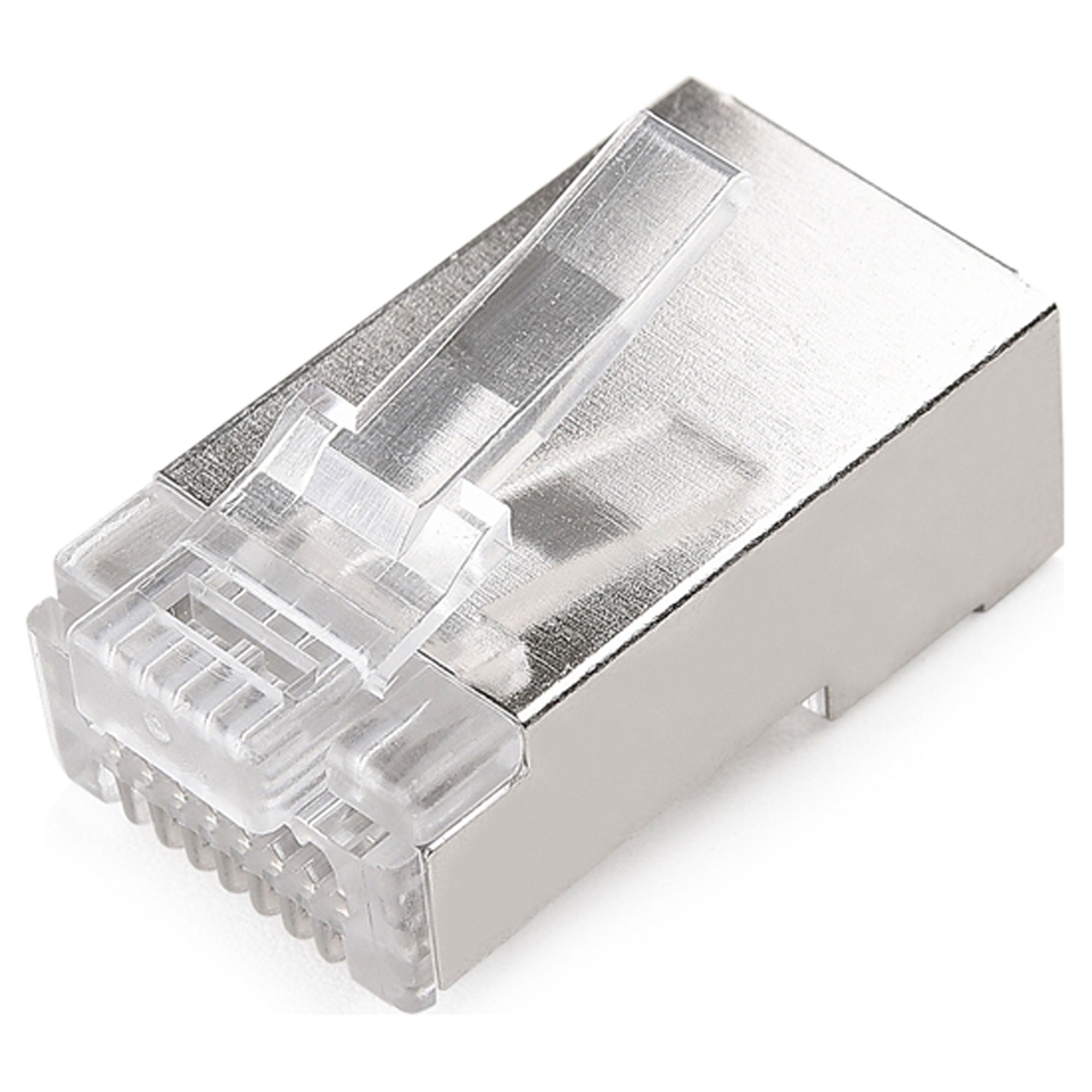 Performance Audio Shielded RJ45 CAT6 Connector with Gold Plated 3-Prong Contacts