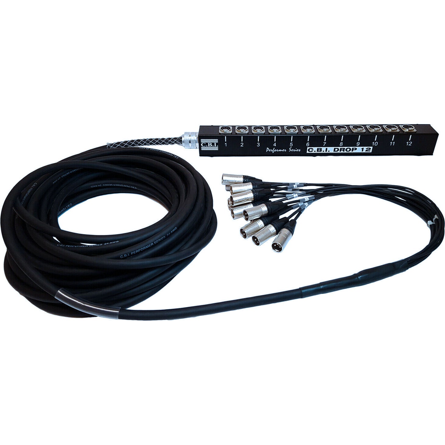 CBI DROP12-1200-50 12-Channel Slimline Drop Snake no Returns (50')
