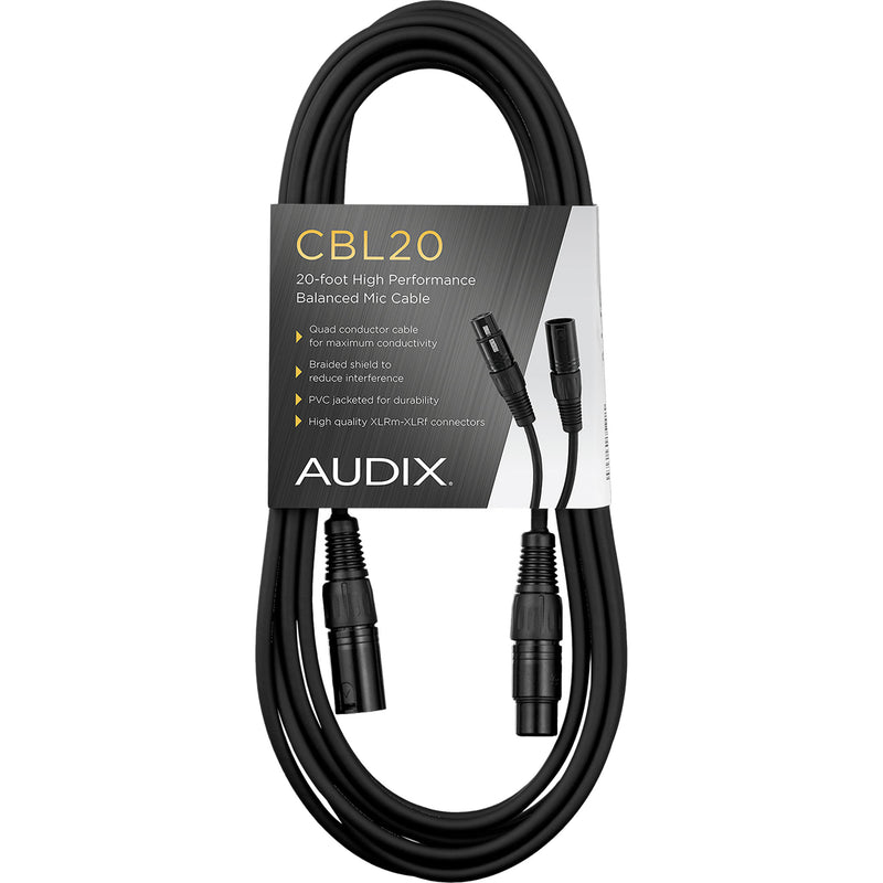 Audix CBL20 XLR-XLR Mic Cable (20')