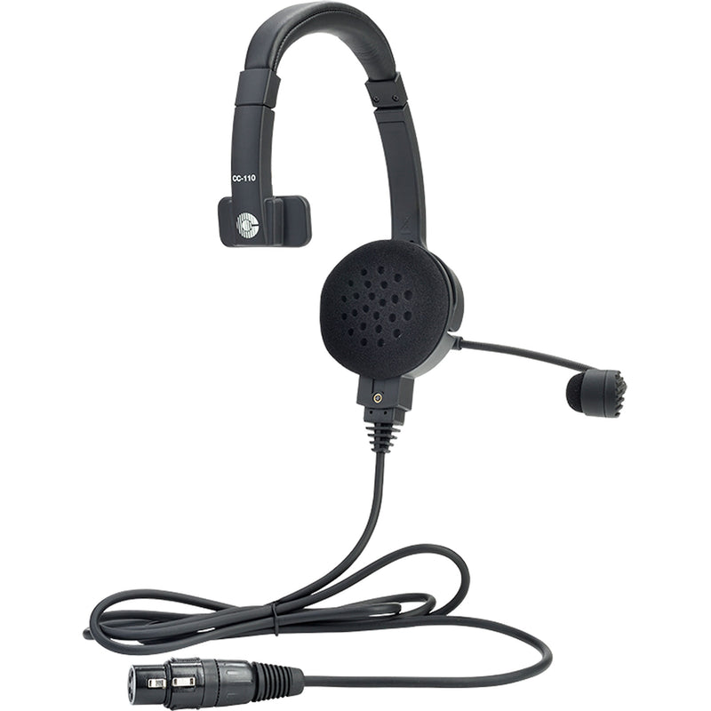 Clear-Com CC-110 Single-Ear Premium Lightweight Intercom Headset (4-Pin Female XLR)