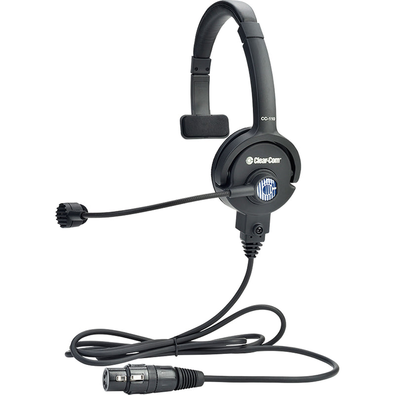 Clear-Com CC-110 Single-Ear Premium Lightweight Intercom Headset (6-Pin Male XLR)