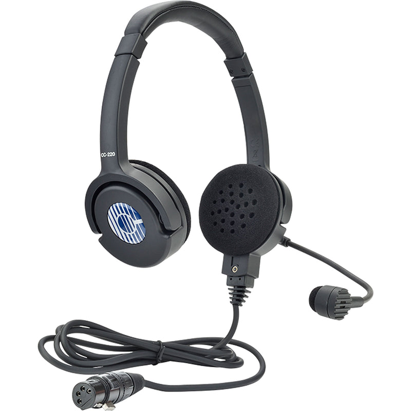 Clear-Com CC-220 Dual-Ear Premium Lightweight Intercom Headset (6-Pin Male XLR)
