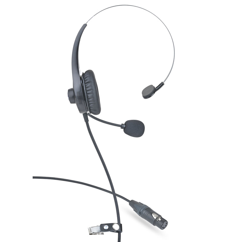 Clear-Com CC-28-X4 Single Ear Lightweight Intercom Headset (4-Pin Female XLR)