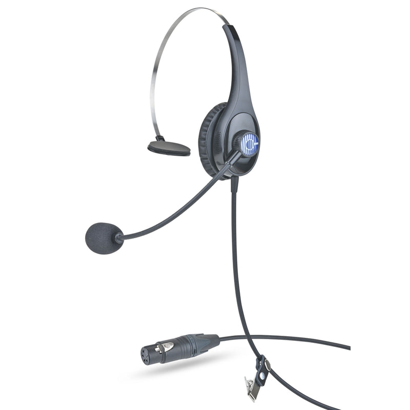 Clear-Com CC-28-X4 Single Ear Lightweight Intercom Headset (4-Pin Female XLR)