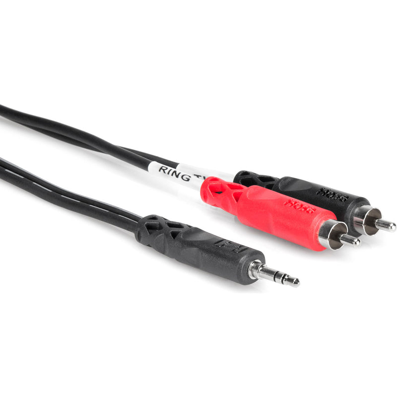 Hosa CMR-215 3.5mm TRS to Dual RCA Stereo Breakout Cable (15')