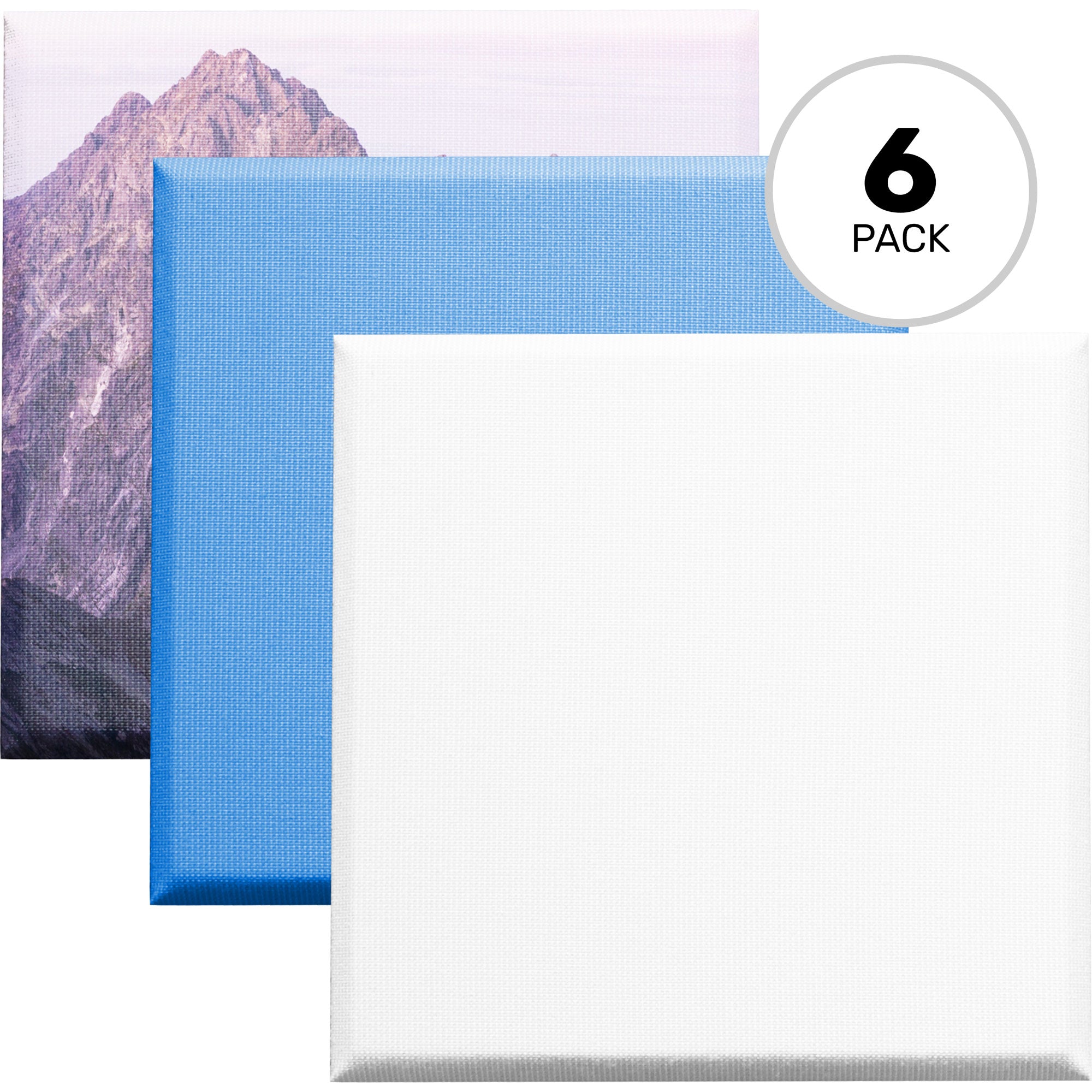 Primacoustic Broadway Control Cubes with Beveled Edge (Paintable White, 6 Pack)