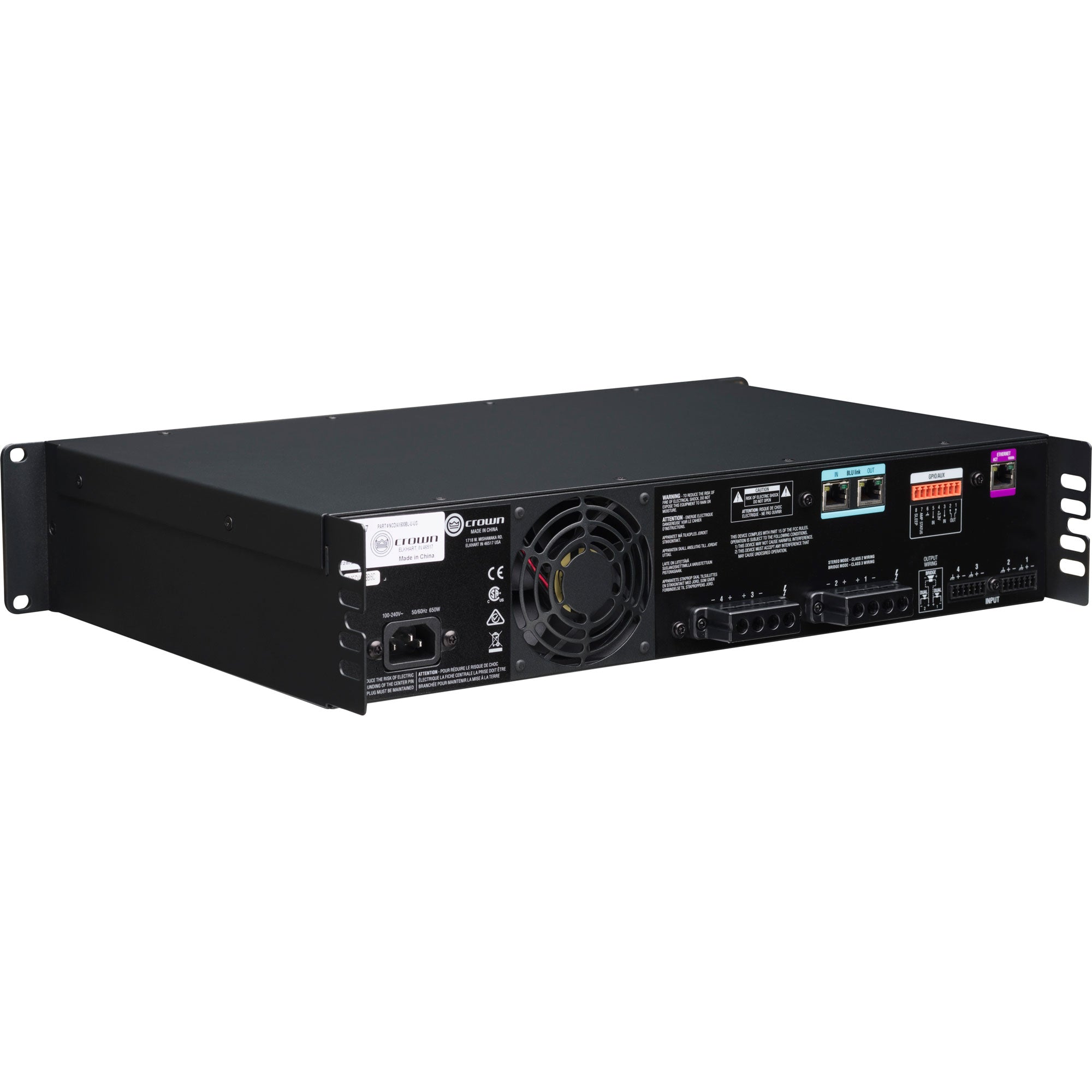 Crown CDi DriveCore 4|600BL 4-Channel Power Amplifier with BLU Link (600W)