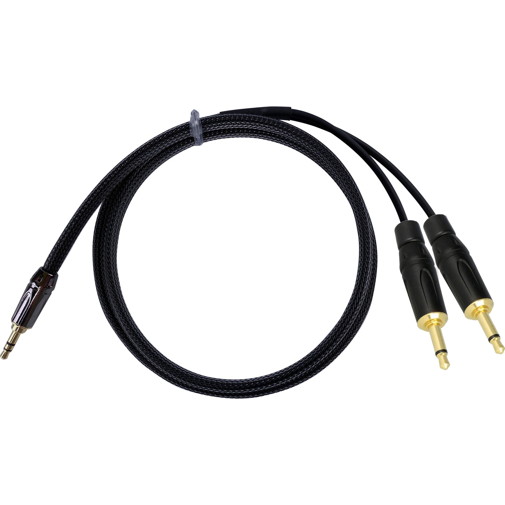 Custom Cables 3.5mm Stereo to Dual 3.5mm Mono Cable Made from Mogami W2947 & Premium Connectors