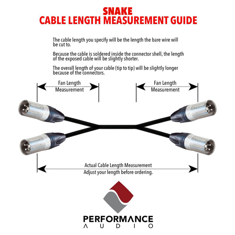 Custom Cables 2-Channel AES/EBU Digital Audio Snake Made from Mogami W3160 & Pro Connectors