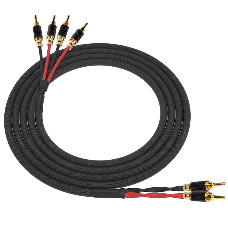Custom Cables Bi-Wire Speaker Cable Made from Horizon SPEAKER4 Speaker Wire