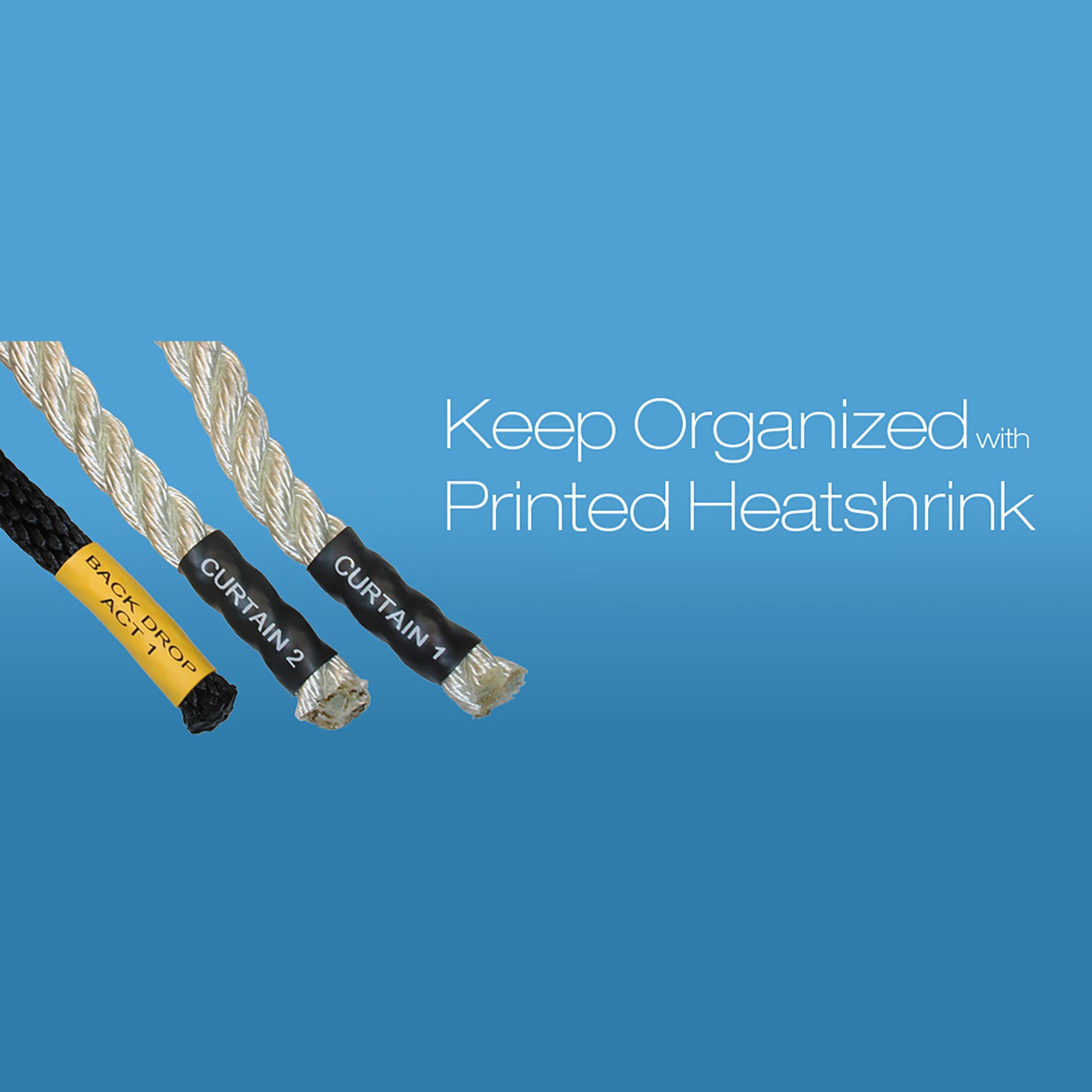 Performance Audio Custom Printed 1" Premium 2:1 Heat Shrink Tubing (250 Pack)