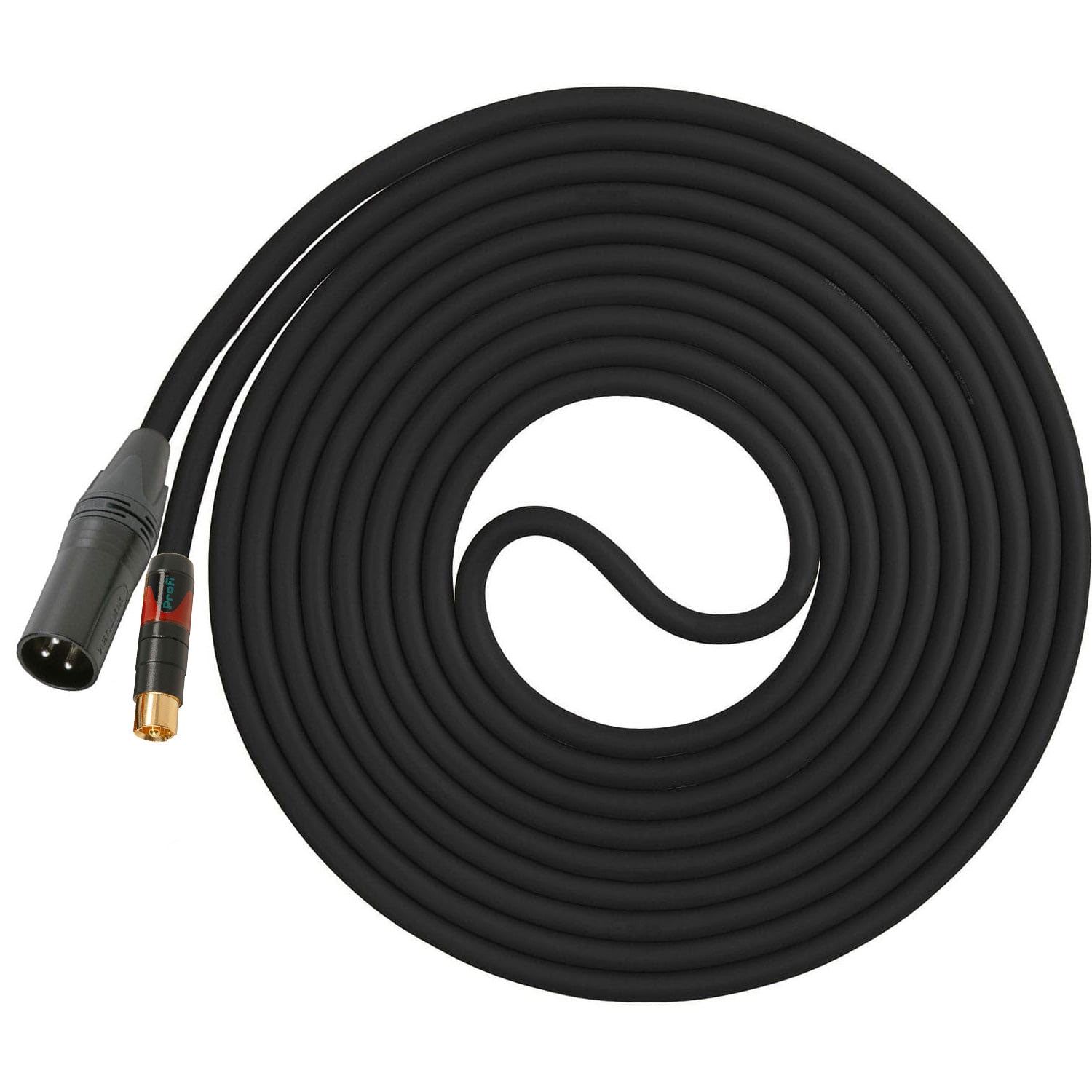 Custom Cables XLR to RCA Unbalanced Audio Cable Made from Mogami W3082 & Premium Connectors