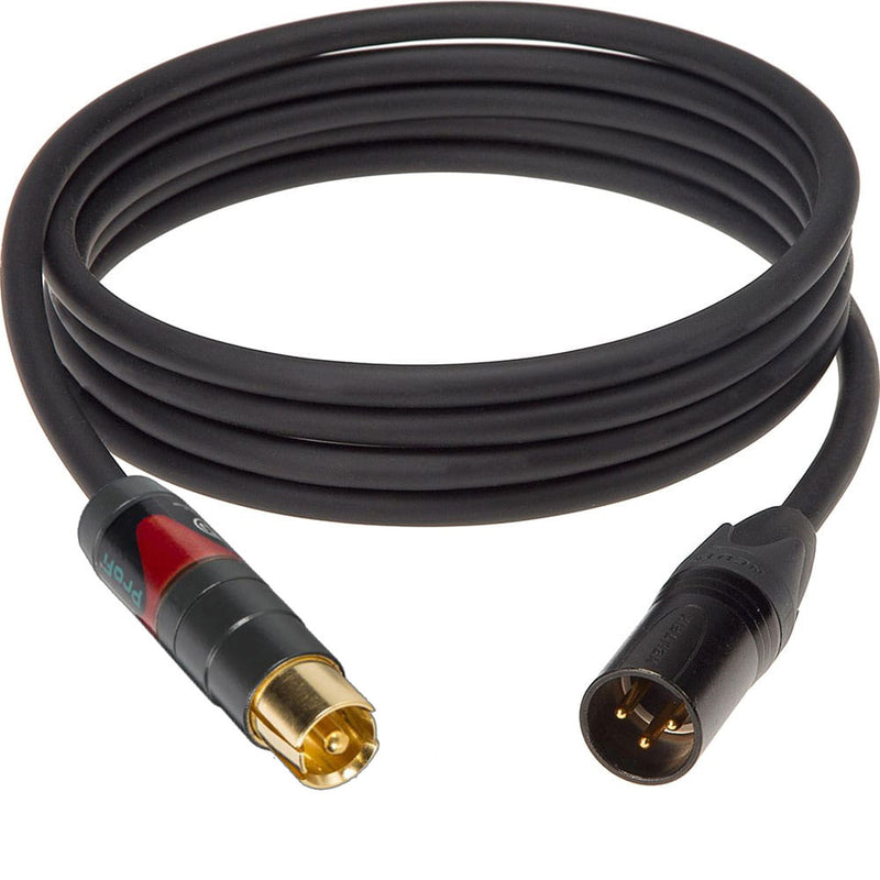Custom Cables XLR to RCA Unbalanced Audio Cable Made from Mogami W2314 & Premium Connectors