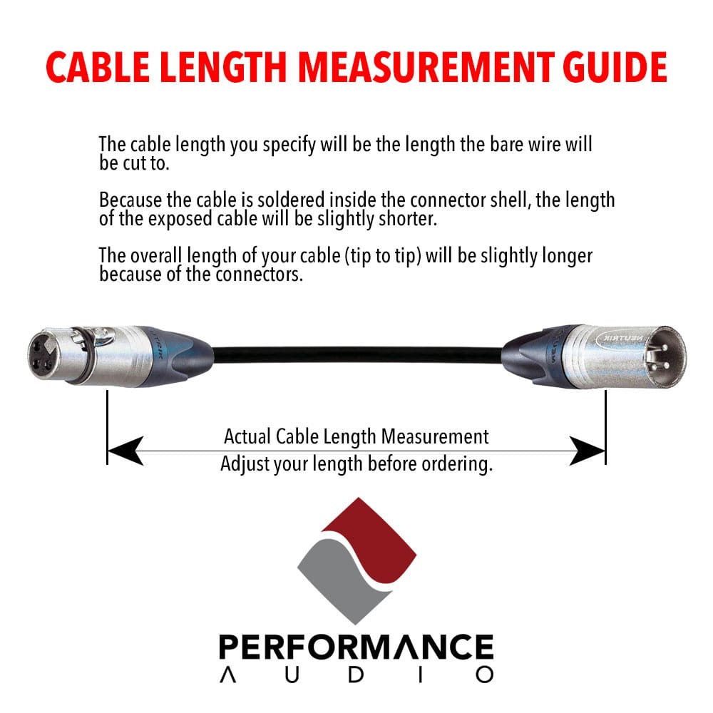 Custom Cables Tube Microphone Cable Made from Mogami W3172 & Neutrik Connectors