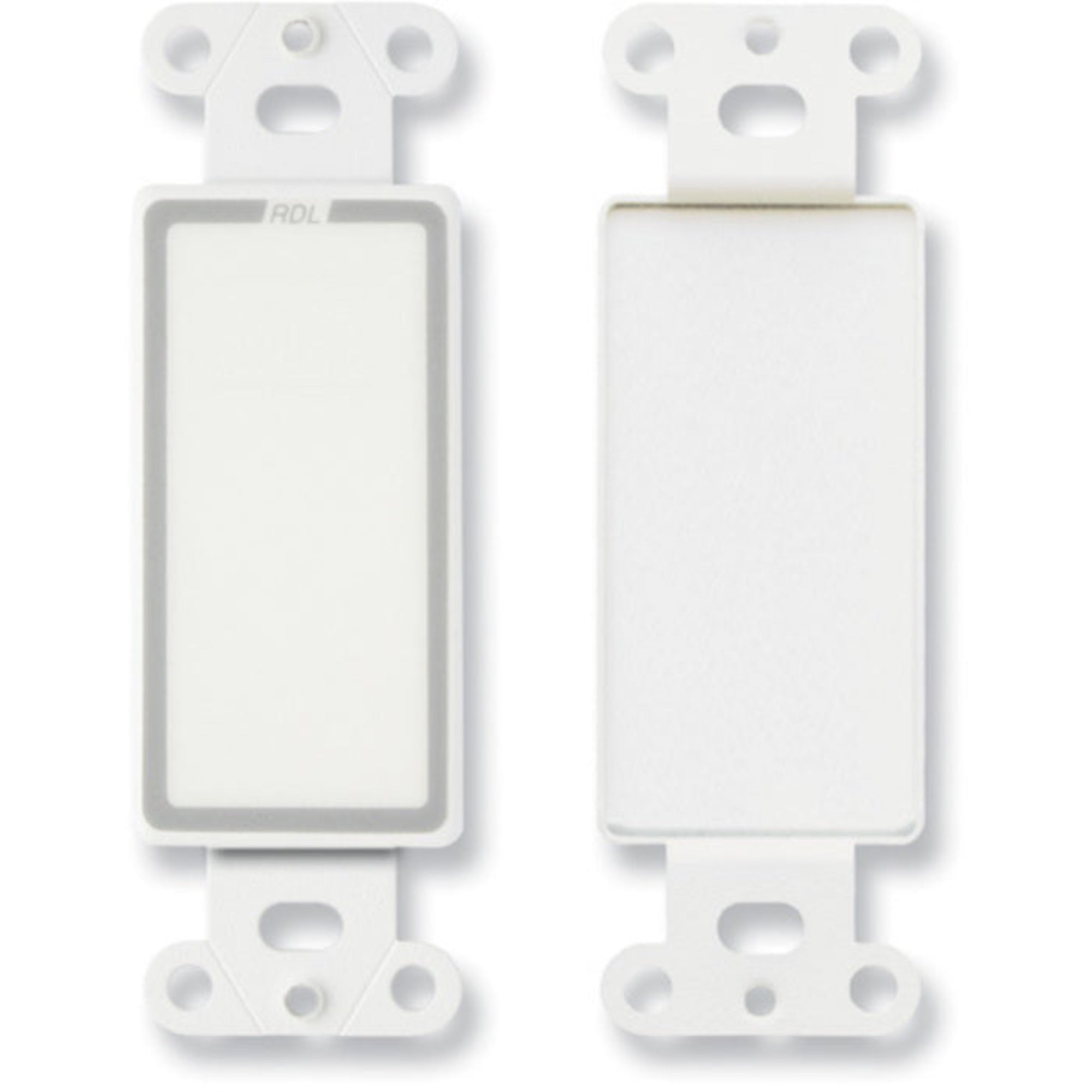 RDL D-Blank Filler Decora Plate on Decora Plate (White)