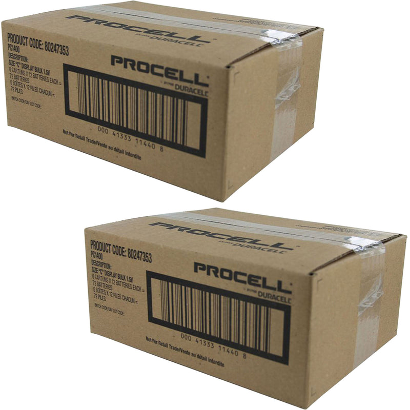 Duracell Procell D 1.5V Alkaline Batteries (144 Pack)