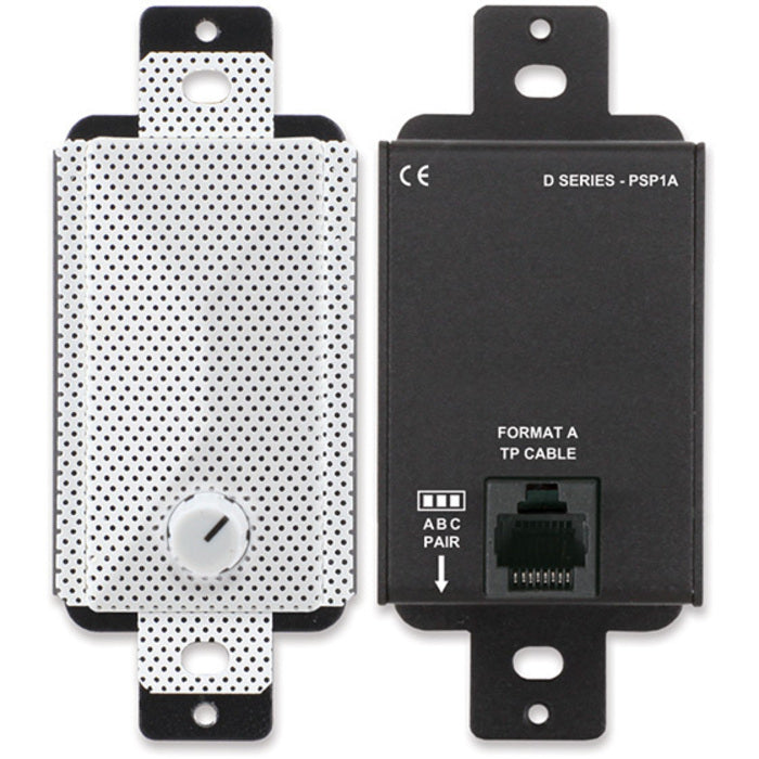 RDL D-PSP1A Active Loudspeaker on Decora Plate (White)