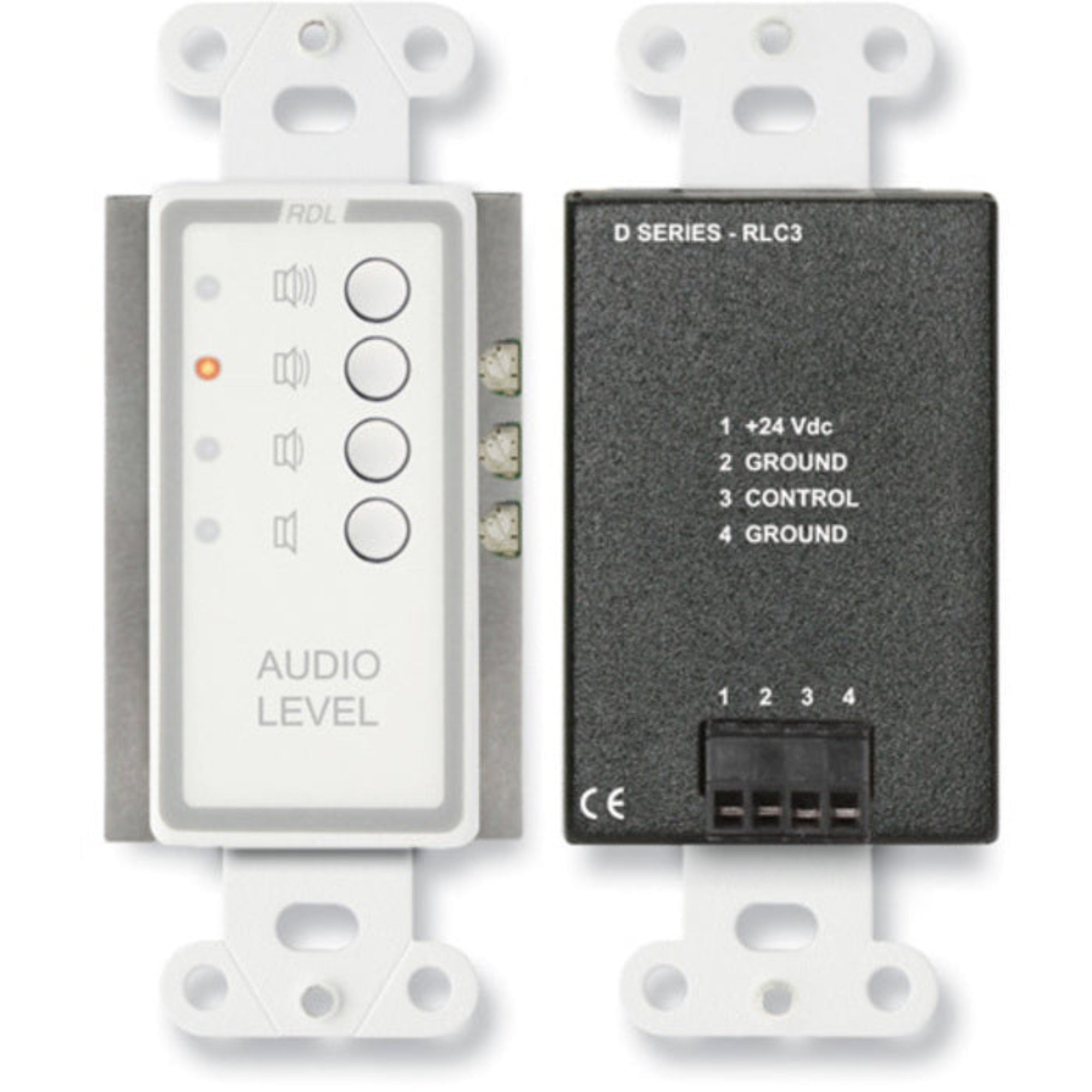 RDL D-RLC3 Remote Level Control Preset levels on Decora Plate (White)