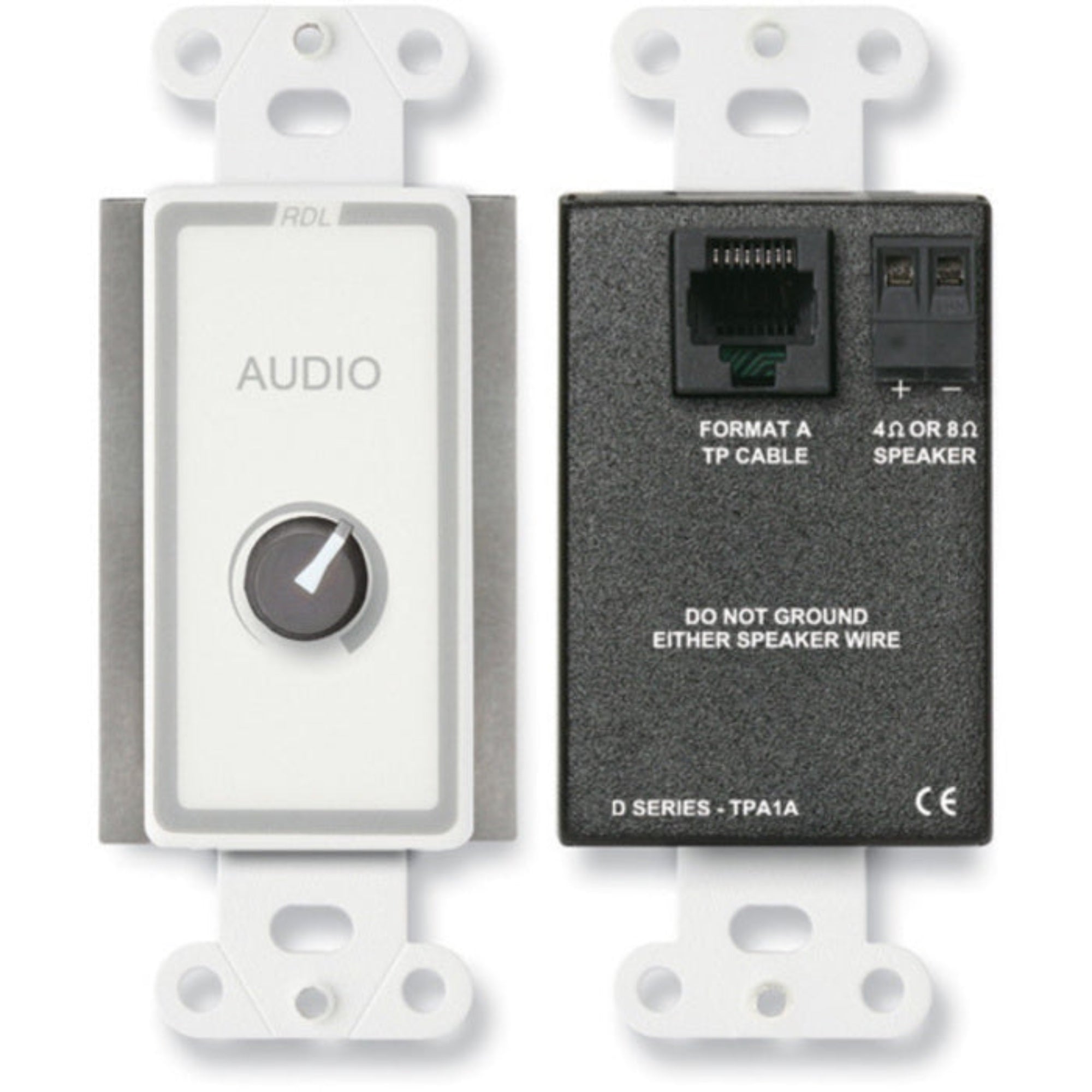 RDL D-TPA1A 3.5 Watt Audio Power Amplifier on Decora Plate (White)