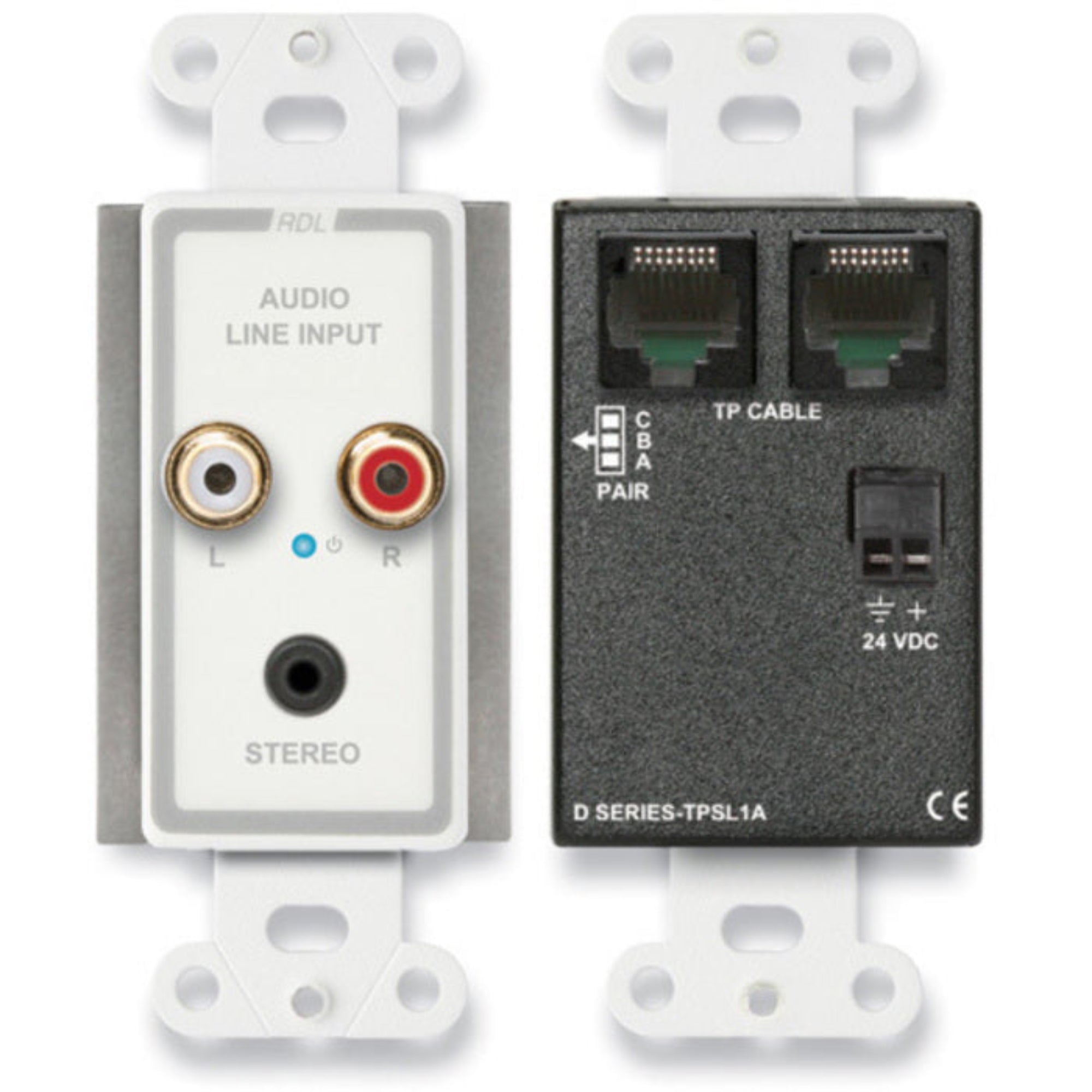 RDL D-TPSL1A Active Single-Pair Sender on Decora Plate (White)