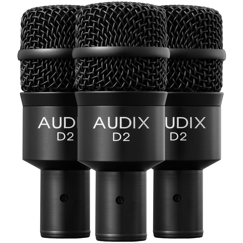 Audix D2 Trio Dynamic Instrument Microphone (3 Pack)
