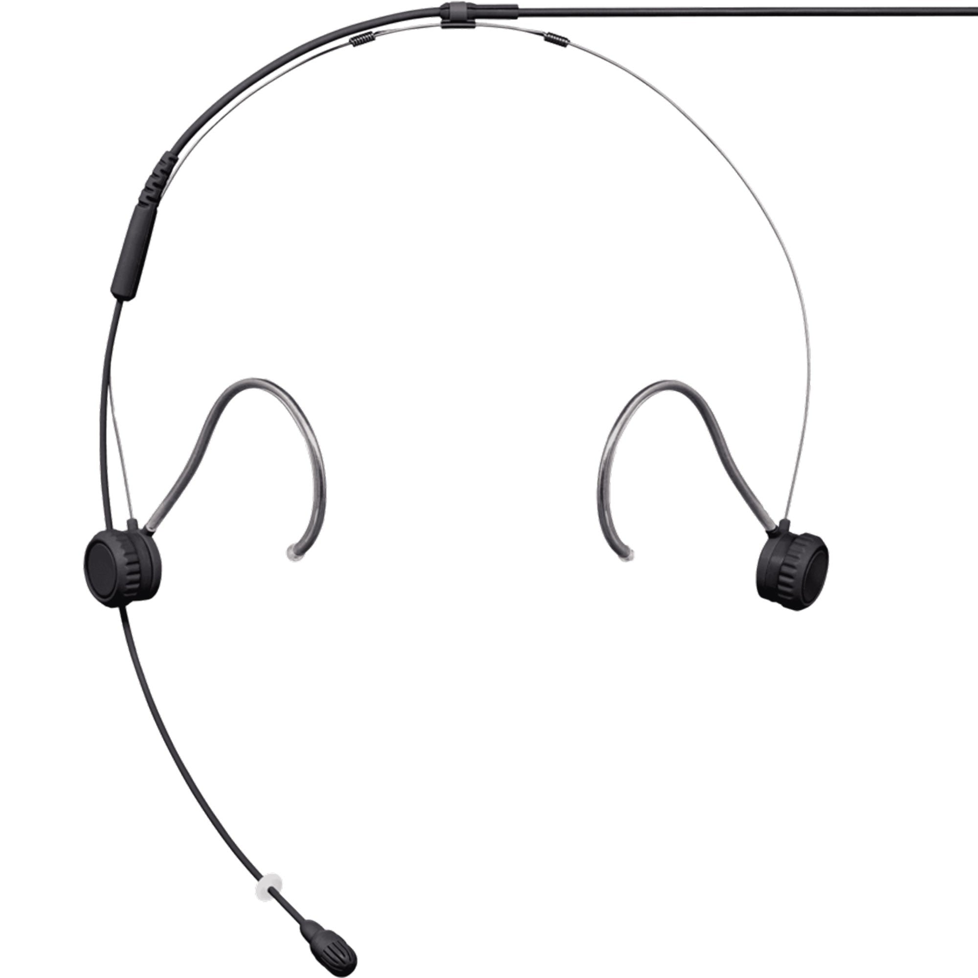 Shure TwinPlex TH53 Omnidirectional Headset Microphone (Pigtail, Black)